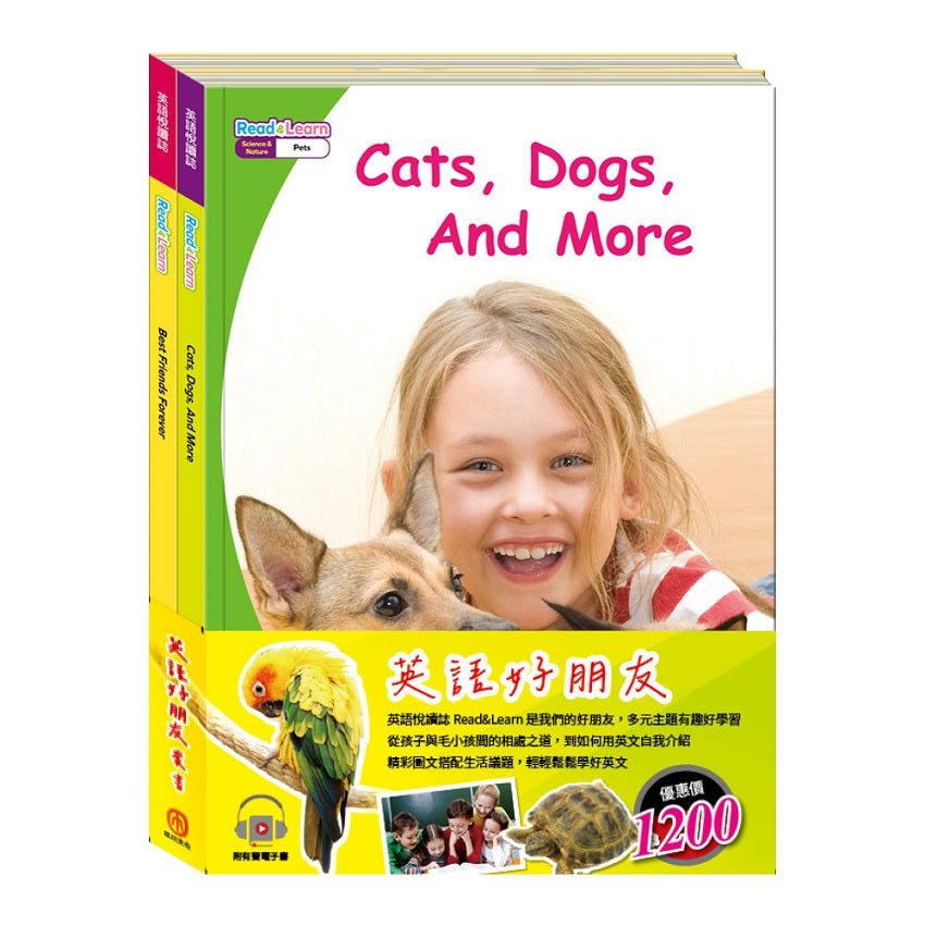 英語好朋友 套書:英語悅讀誌系列Read & Learn:Best Friends Forever、Cats, Dogs, And More