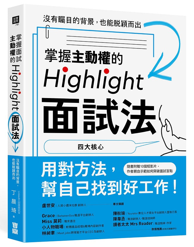 掌握主動權的Highlight面試法:沒有矚目的背景,也能脫穎而出