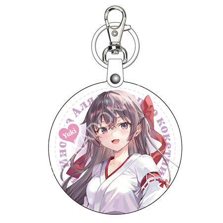 不時輕聲地以俄語遮羞的鄰座艾莉同學(原作) 造型皮革吊飾 C