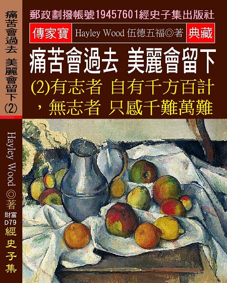 痛苦會過去,美麗會留下(2):有志者自有千方百計,無志者只感千難萬難。