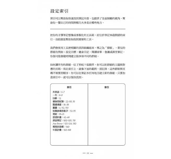 子彈思考整理術 德國燈塔子彈筆記本限量套組:釐清超載思緒,化想法為行動,專注最重要的事,設計你想要的人生 THE BULLET JOURNAL METHOD: Track the Past, Order the Present, Design the Future