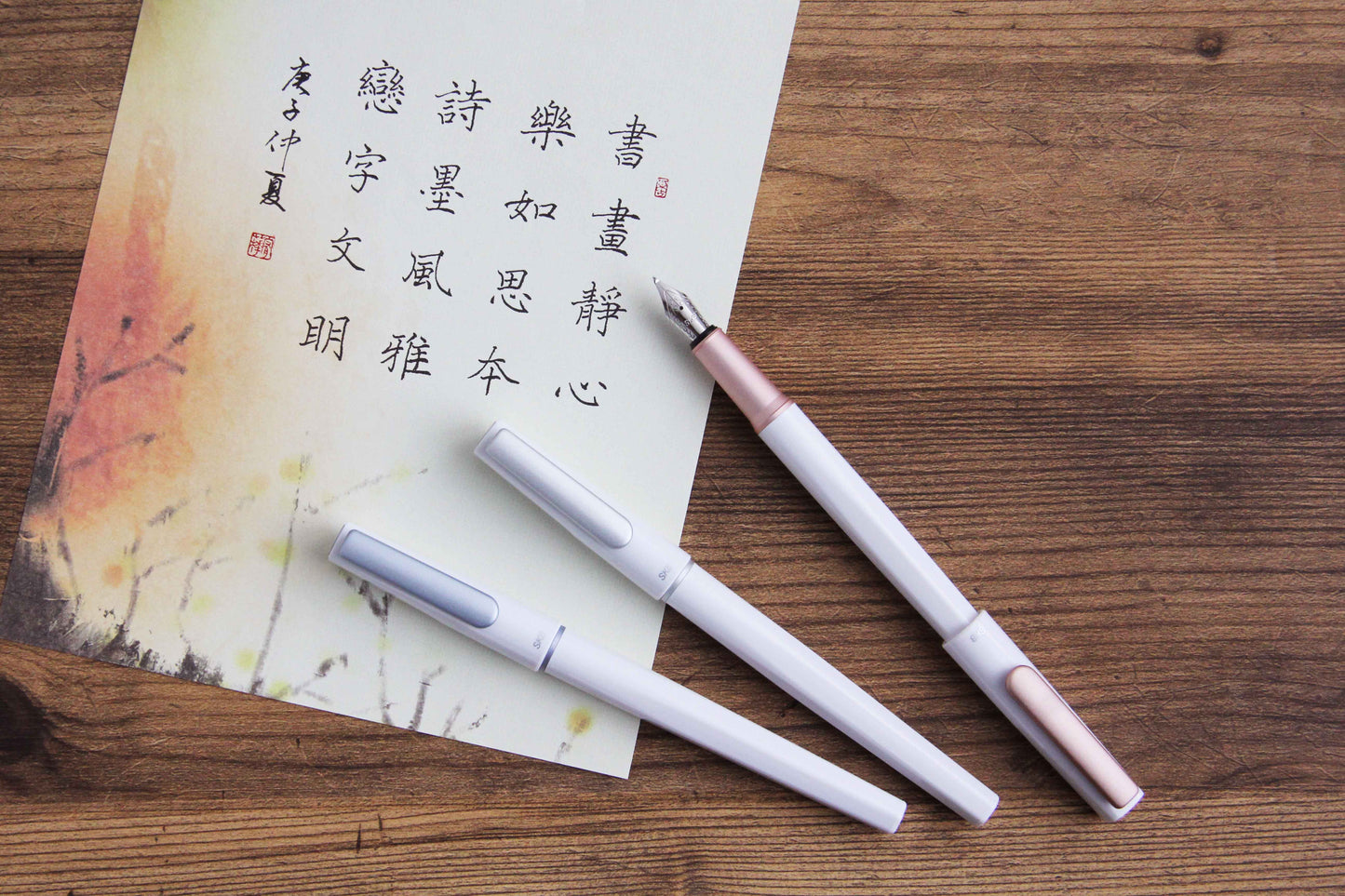 RS-901C 戀字系列書法尖鋼筆 附贈『一般書寫EF尖』『卡式墨水』『專用吸墨器』