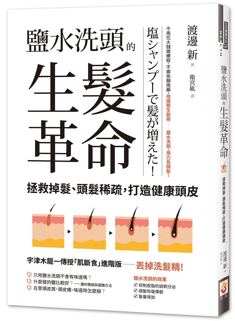 鹽水洗頭的生髮革命:拯救掉髮、頭髮稀疏,打造健康頭皮