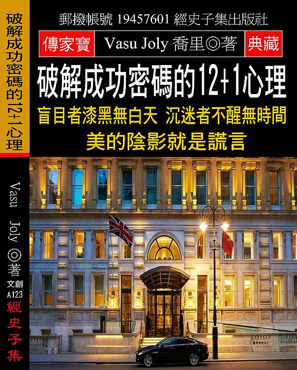 破解成功密碼的12+1心理:盲目者漆黑無白天 沉迷者不醒無時間 美的陰影就是謊言
