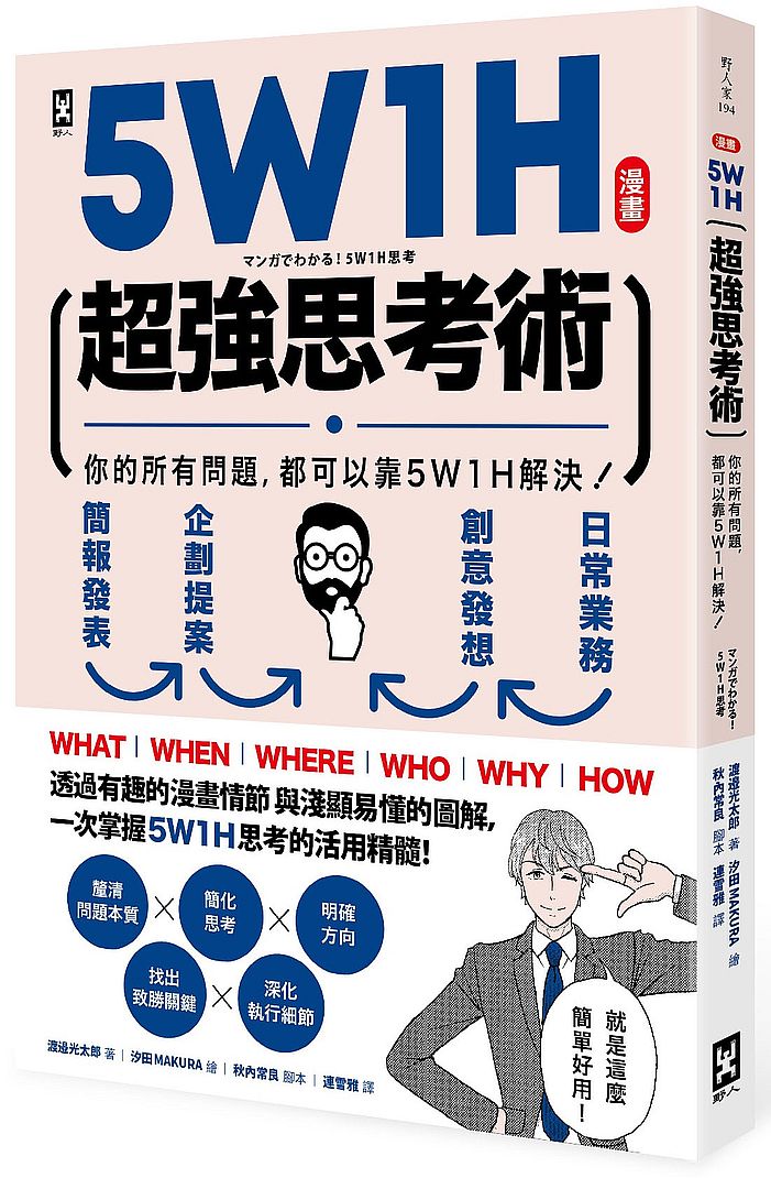 【漫畫】5W1H超強思考術:你的所有問題,都可以靠5W1H解決!