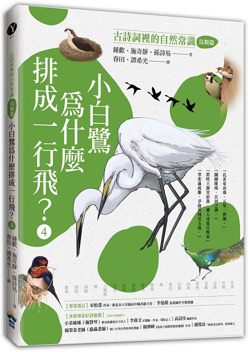 小白鷺為什麼排成一行飛?:古詩詞裡的自然常識4【鳥類篇】