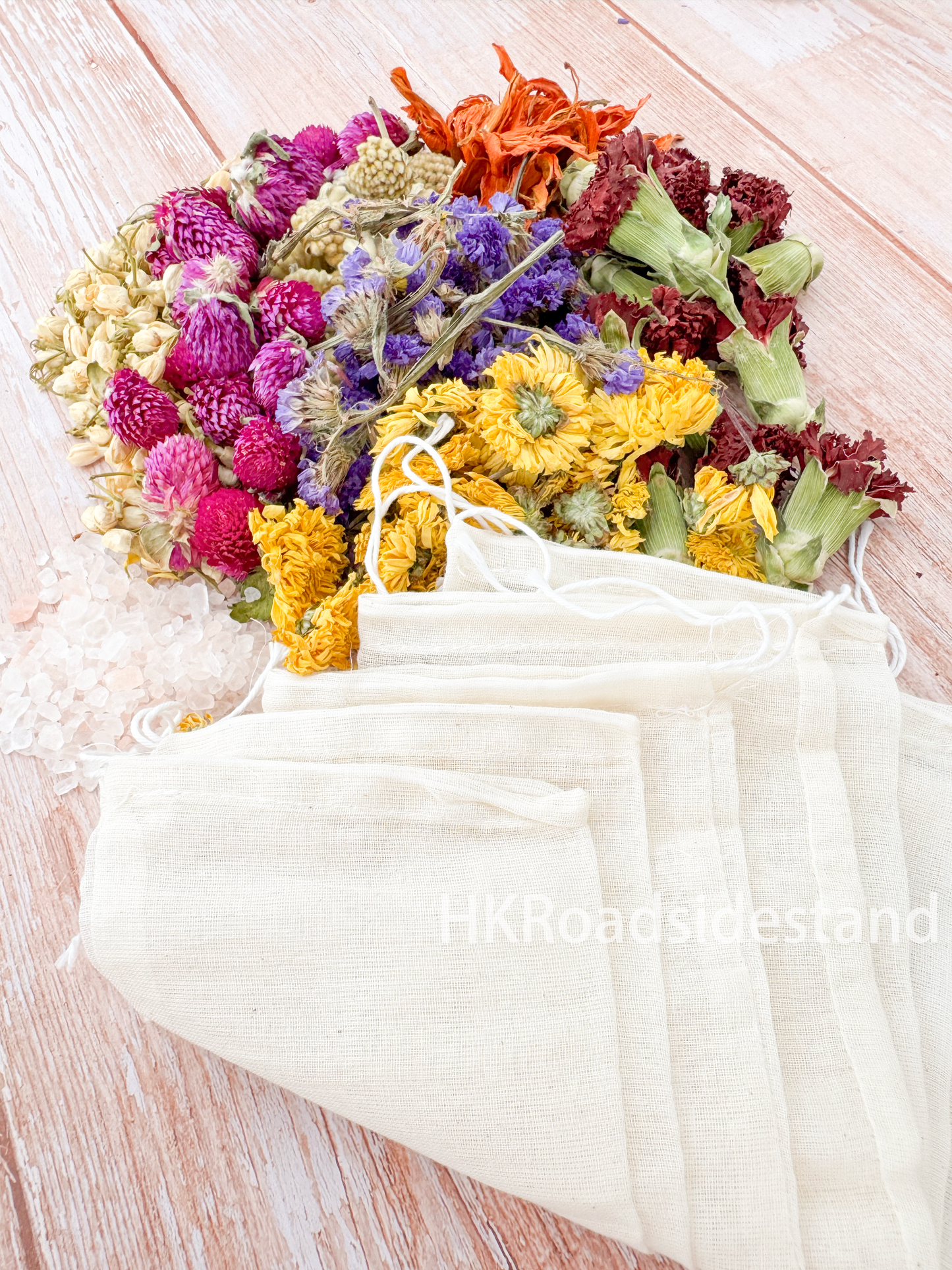 🌸 七色花 + 玫瑰鹽（ 7 天 使用過濾袋 套裝 ✨ ）