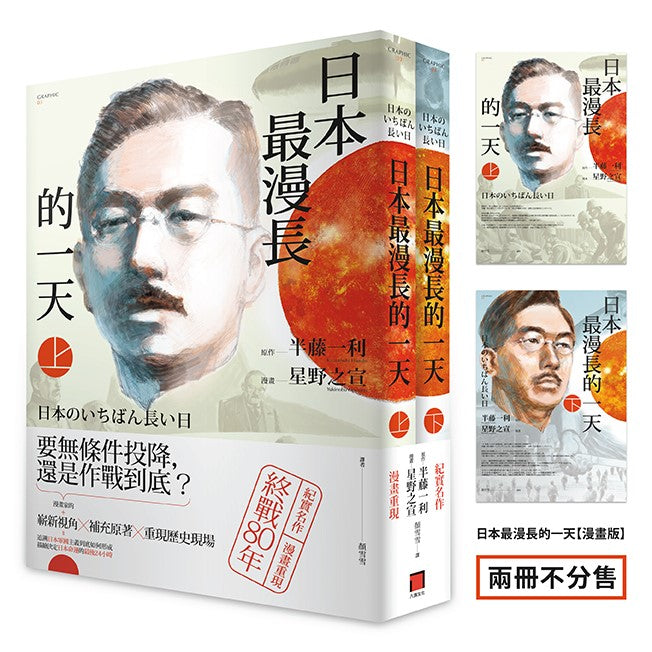日本最漫長的一天【漫畫版】全（半藤一利不敗經典，星雲賞得主星野之宣作品，兩冊不分售）