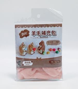 DIY純羊毛補充包-淺粉