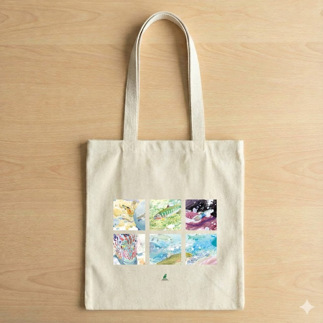 百川帆布袋：從山澗到海口，追尋淡水魚的一年旅程