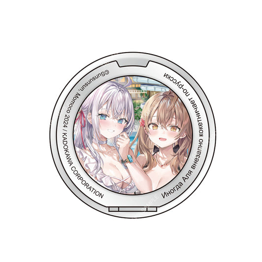 不時輕聲地以俄語遮羞的鄰座艾莉同學(原作) 磁吸金屬手機支架 A