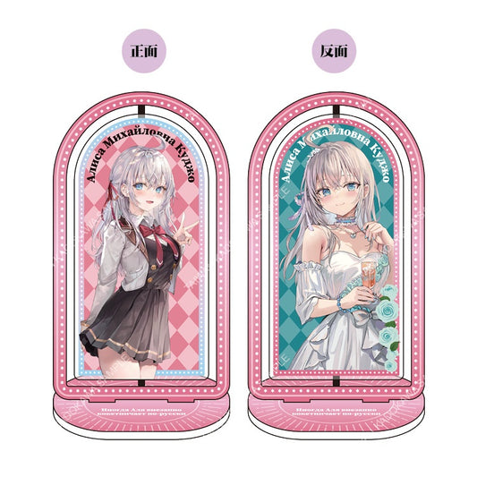 不時輕聲地以俄語遮羞的鄰座艾莉同學(原作) 旋轉立牌 G