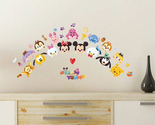 TSUM TSUM系列創意壁貼-蠟筆手繪風